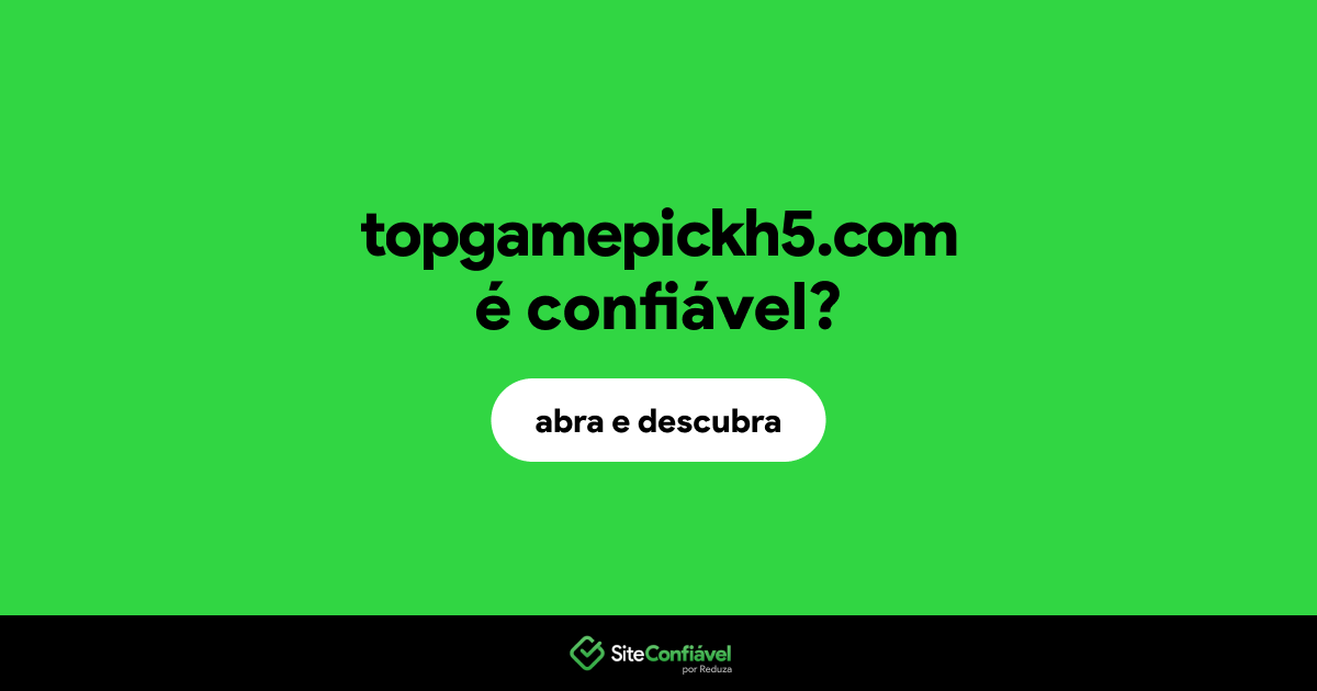 O site topgamepickh5.com é confiável?