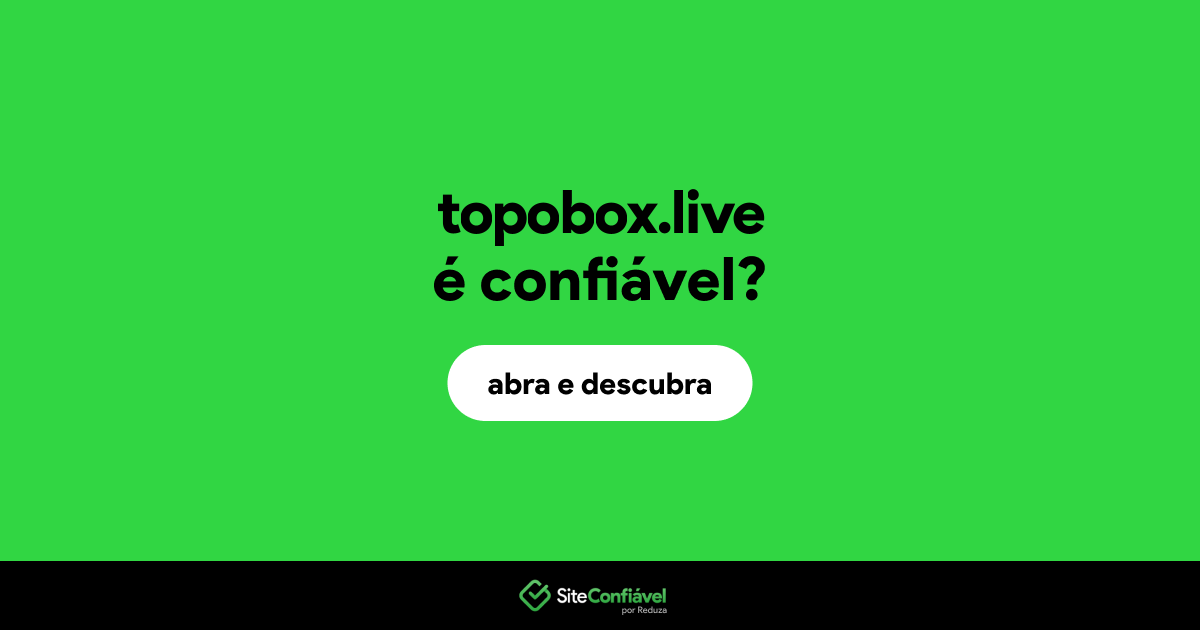 O site topobox.live é confiável?
