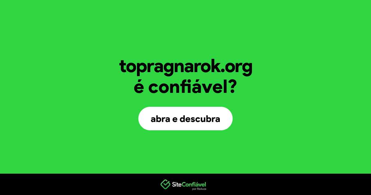 O site topragnarok.org é confiável?