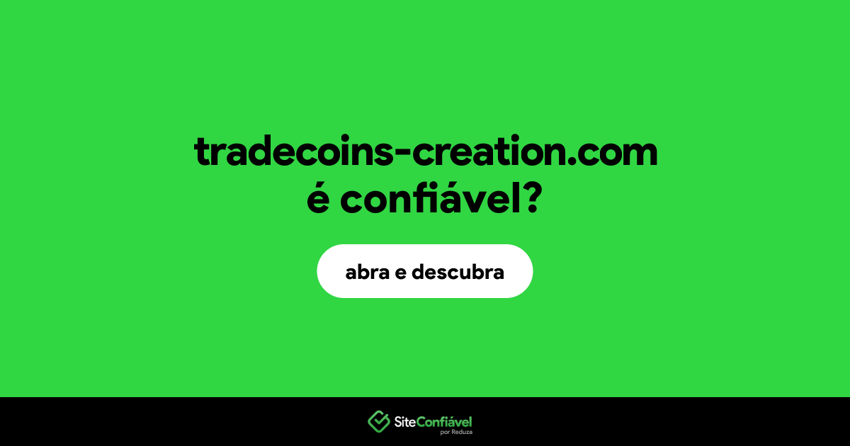 O site tradecoins-creation.com é confiável?