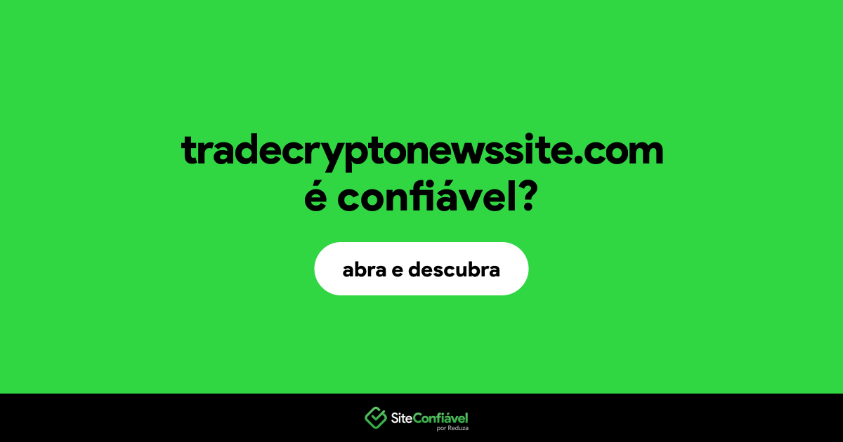 O site tradecryptonewssite.com é confiável?