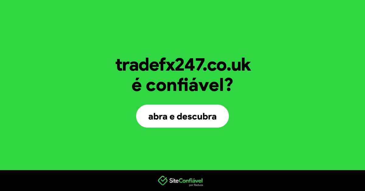 O site tradefx247.co.uk é confiável?