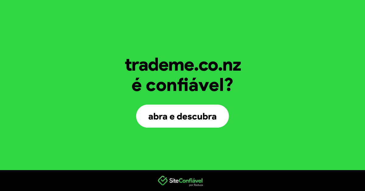 O site trademe.co.nz é confiável?