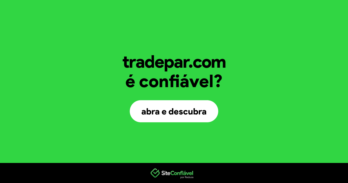 O site tradepar.com é confiável?
