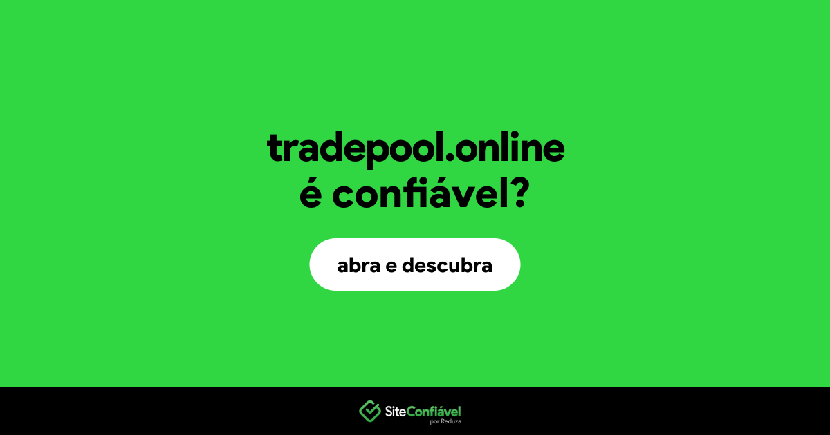 O site tradepool.online é confiável?