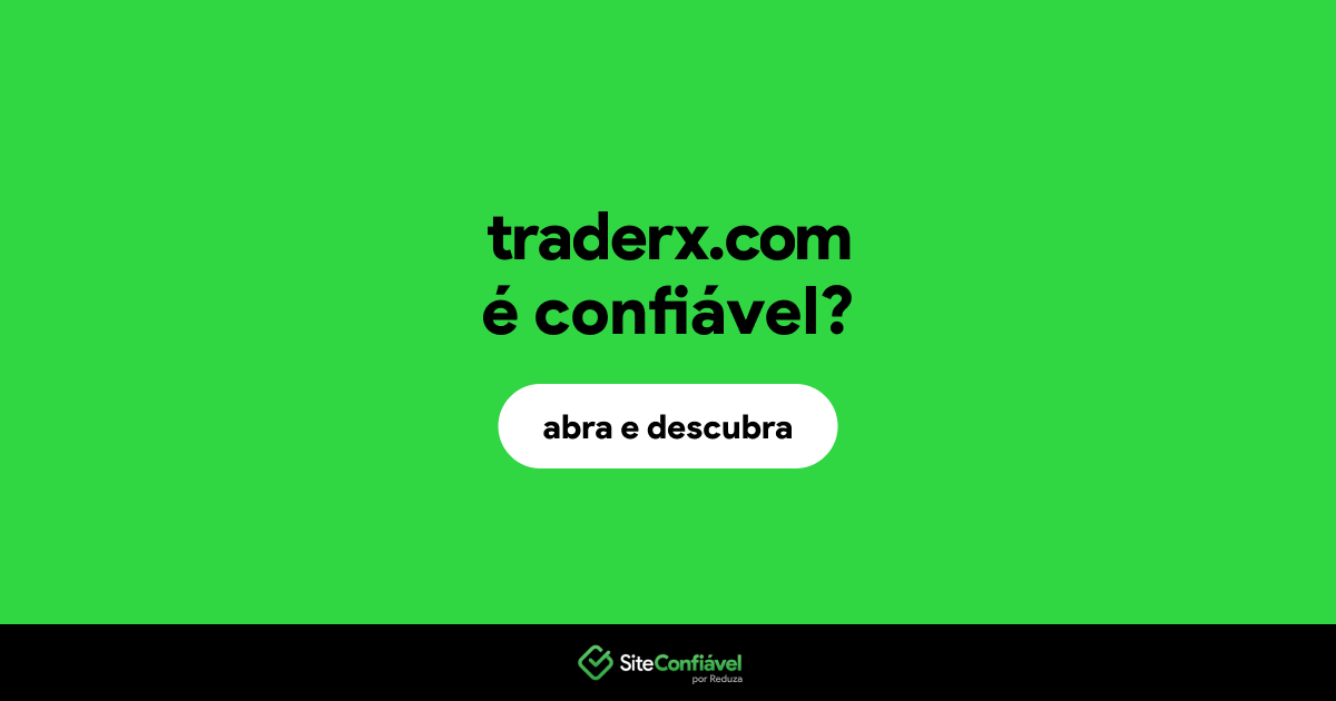 O site traderx.com é confiável?