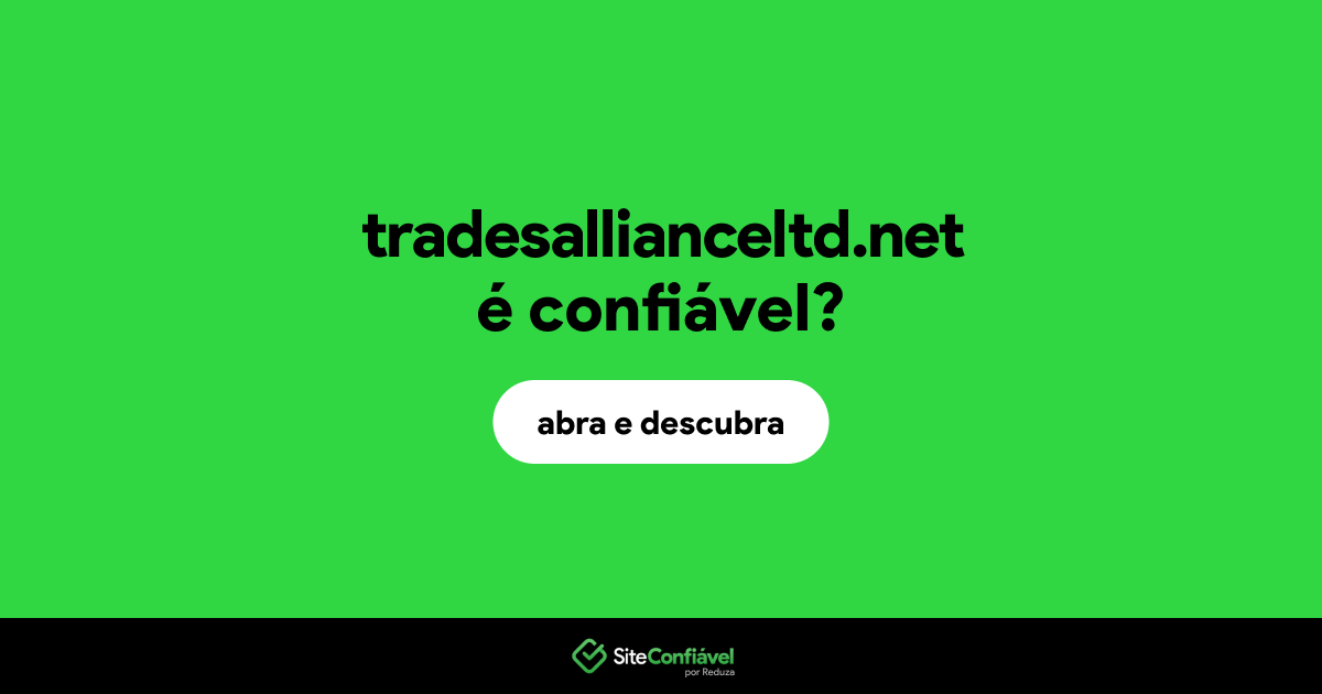 O site tradesallianceltd.net é confiável?