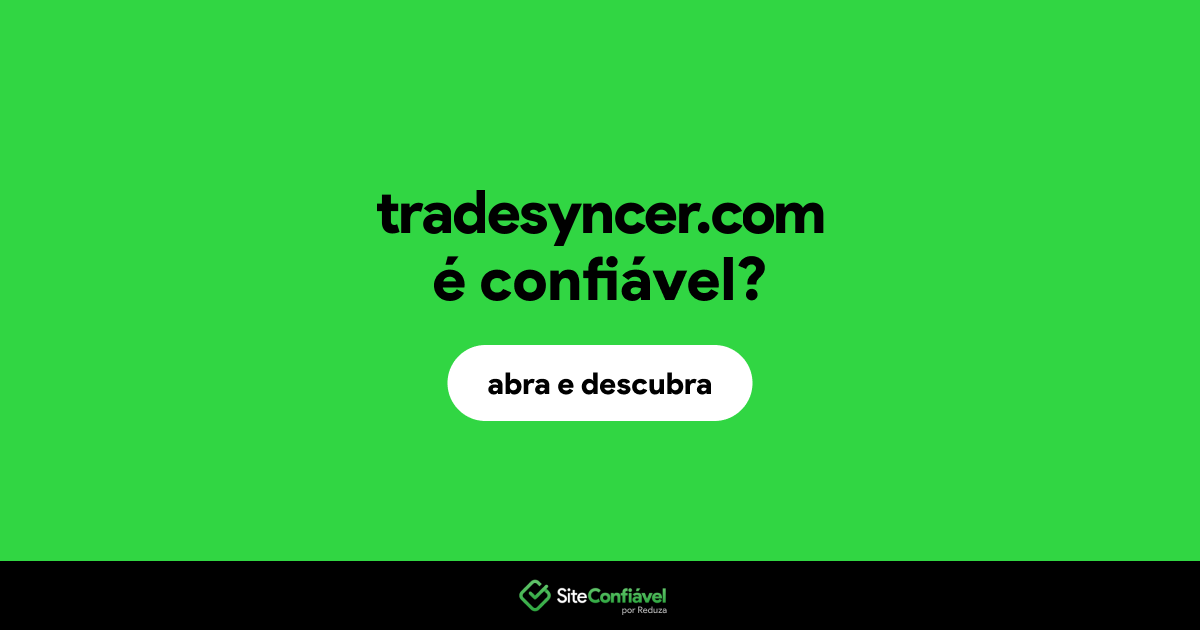 O site tradesyncer.com é confiável?