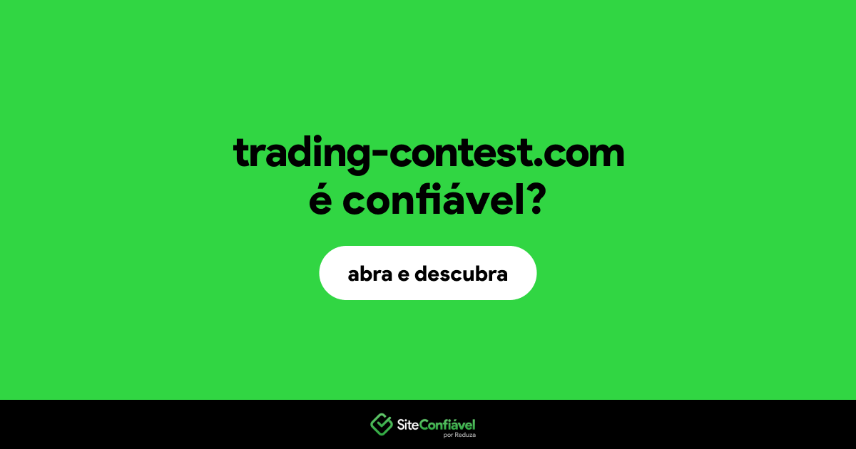 O site trading-contest.com é confiável?