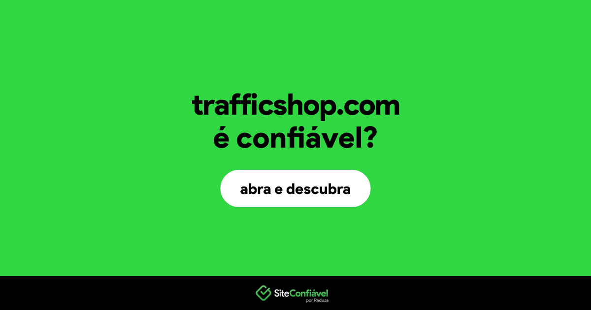 O site trafficshop.com é confiável?