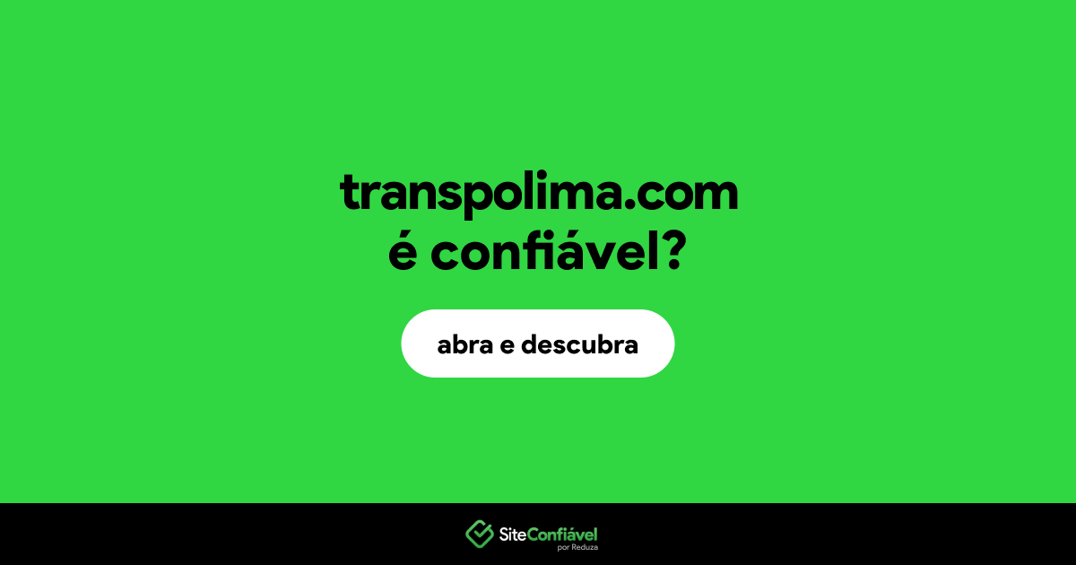 O site transpolima.com é confiável?