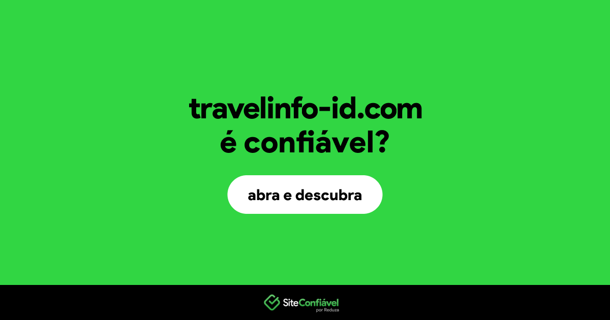 O site travelinfo-id.com é confiável?