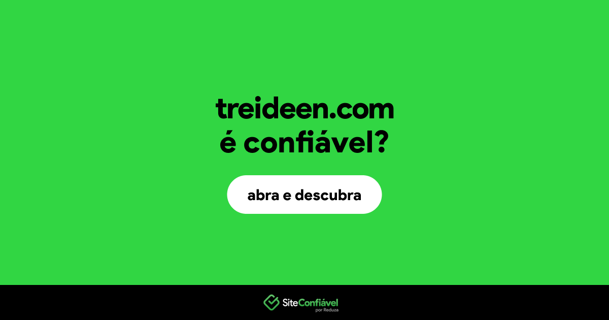 O site treideen.com é confiável?