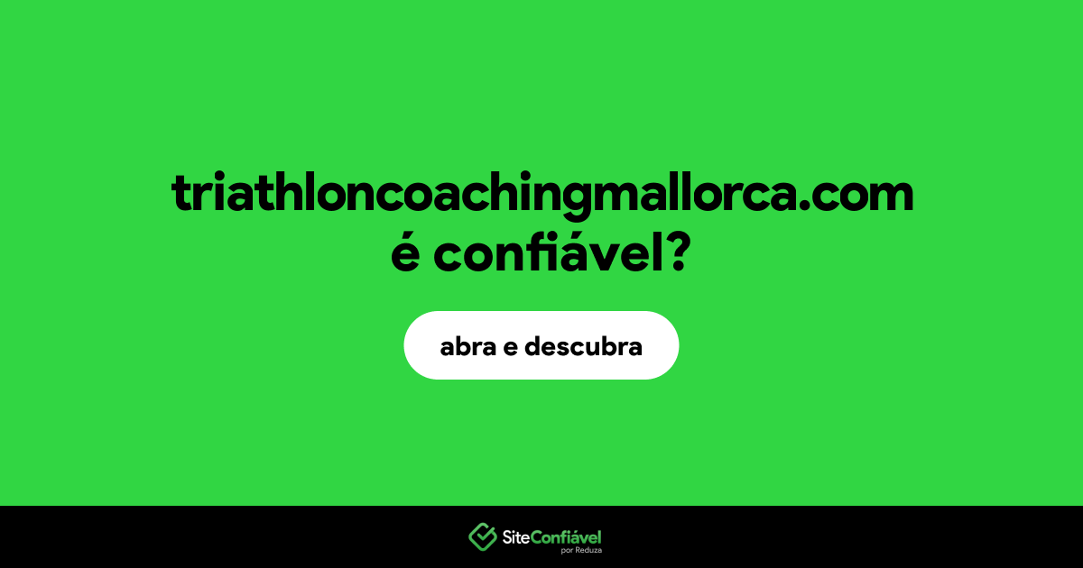 O site triathloncoachingmallorca.com é confiável?