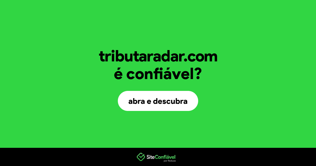 O site tributaradar.com é confiável?
