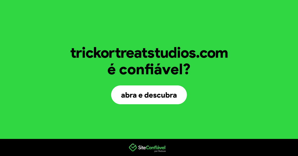 O site trickortreatstudios.com é confiável?