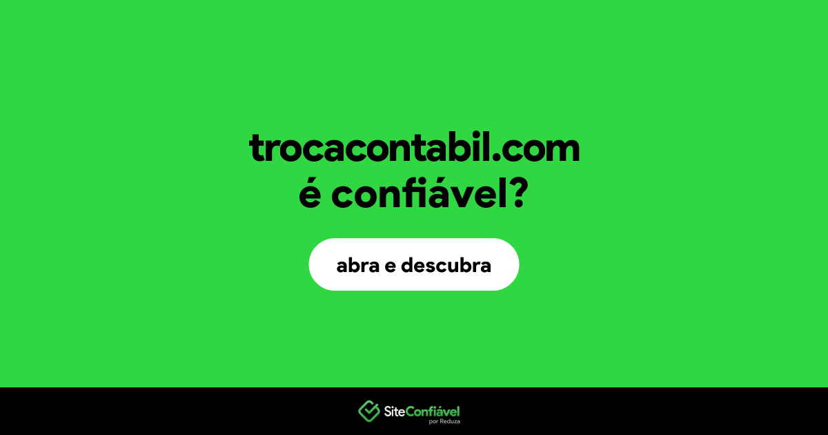 O site trocacontabil.com é confiável?