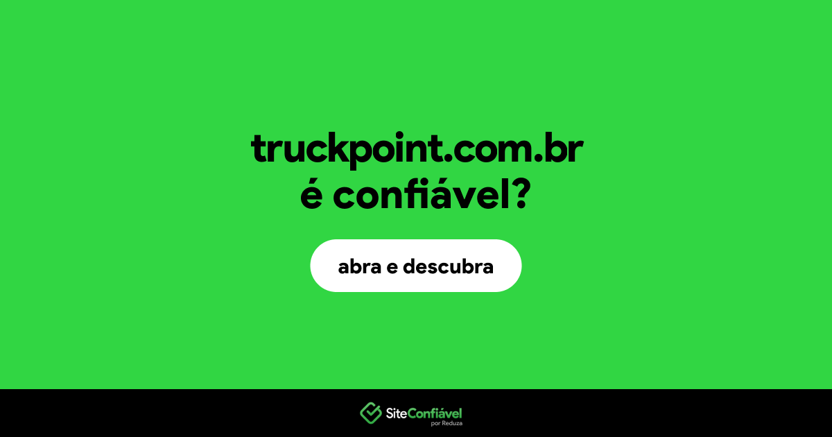 O site truckpoint.com.br é confiável?