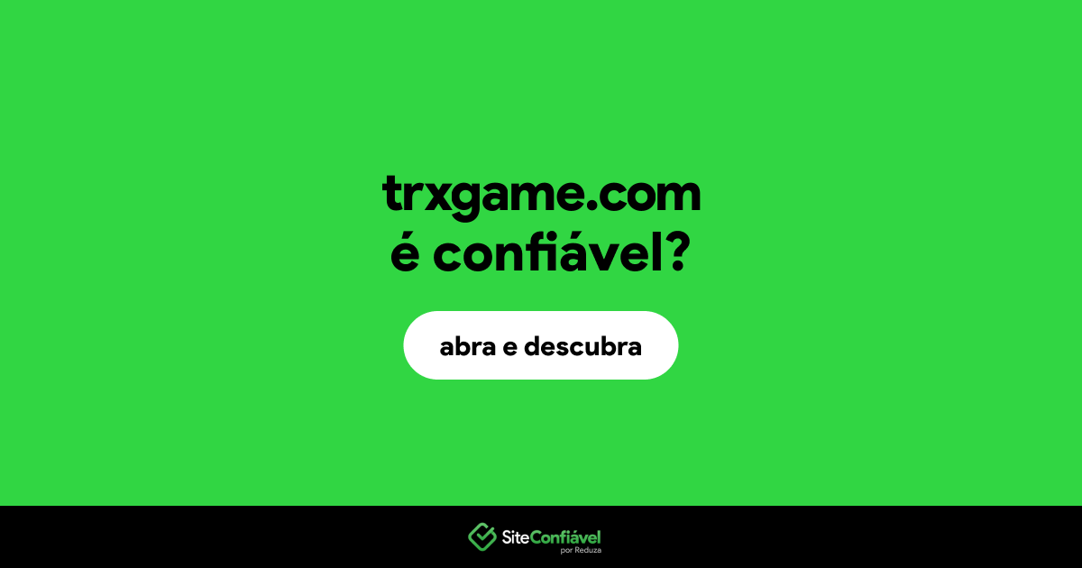 O site trxgame.com é confiável?