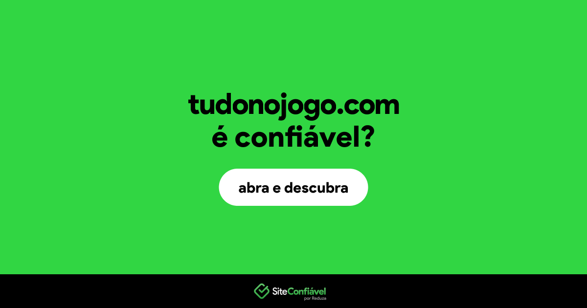 O site tudonojogo.com é confiável?