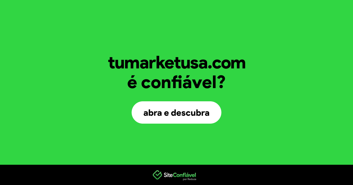 O site tumarketusa.com é confiável?