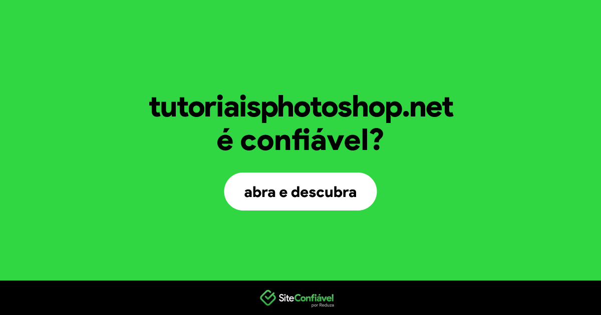 O site tutoriaisphotoshop.net é confiável?