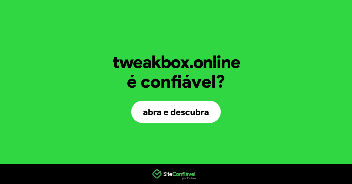 O site tweakbox.online é confiável?
