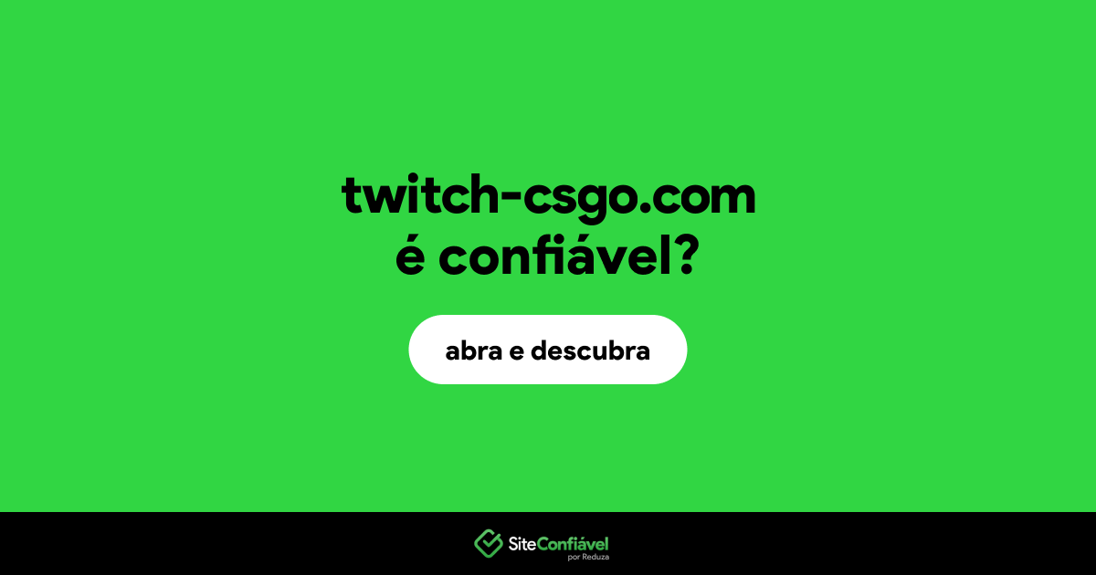 O site twitch-csgo.com é confiável?