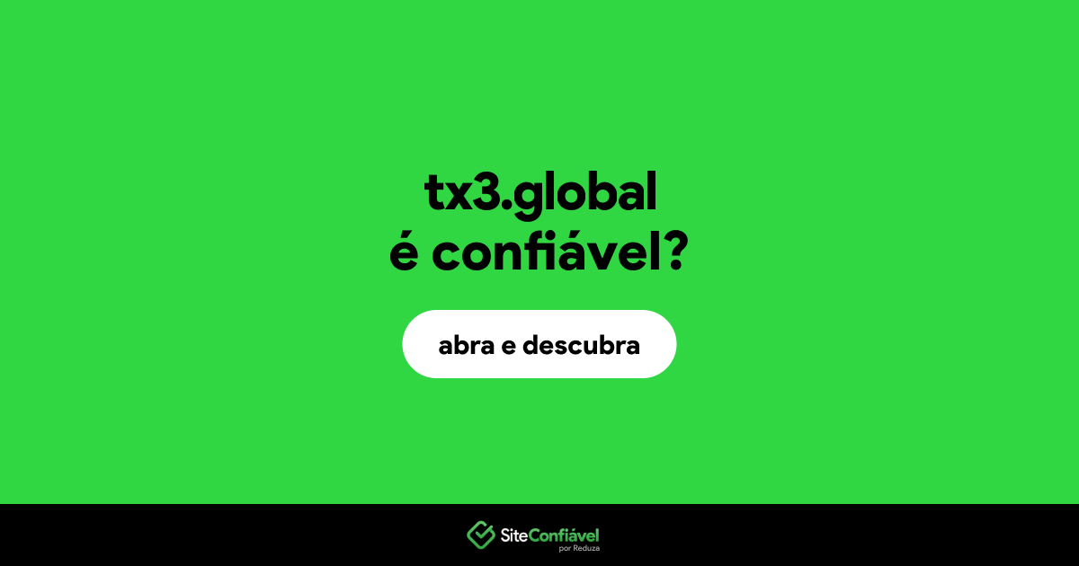 O site tx3.global é confiável?
