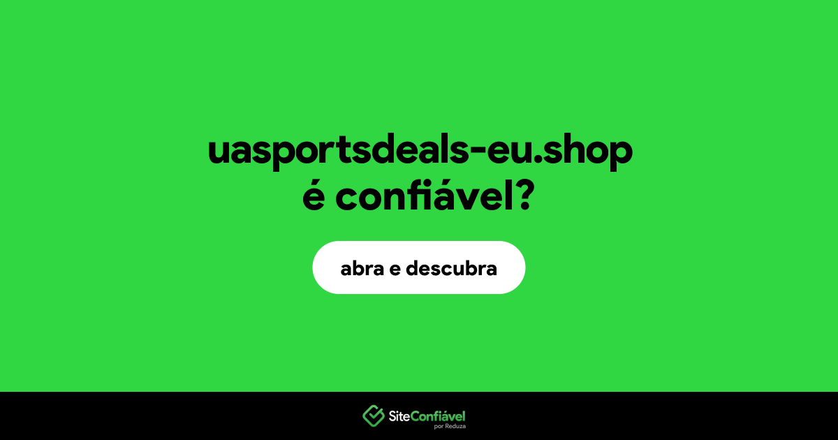 O site uasportsdeals-eu.shop é confiável?