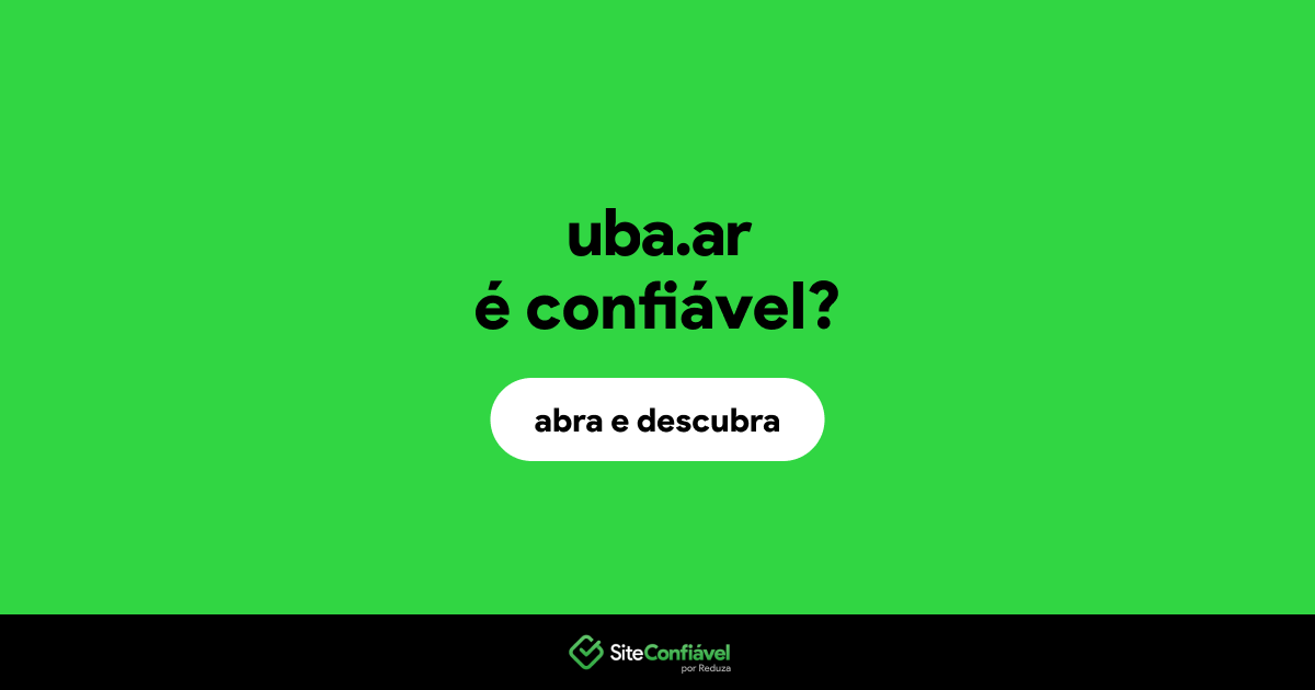 O site uba.ar é confiável?