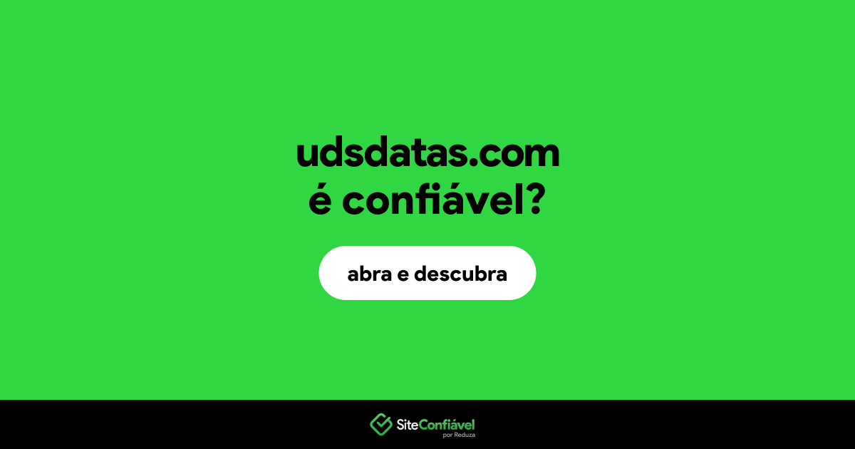 O site udsdatas.com é confiável?