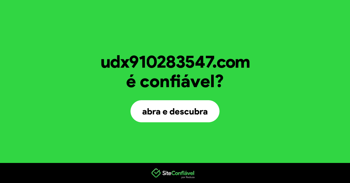 O site udx910283547.com é confiável?