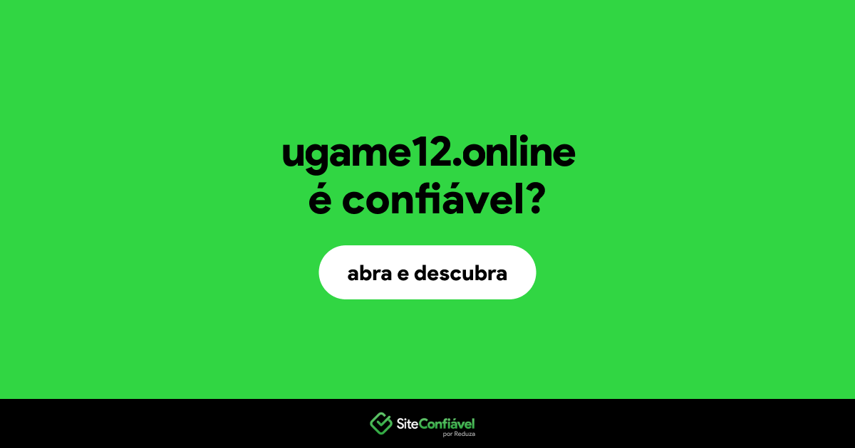 O site ugame12.online é confiável?