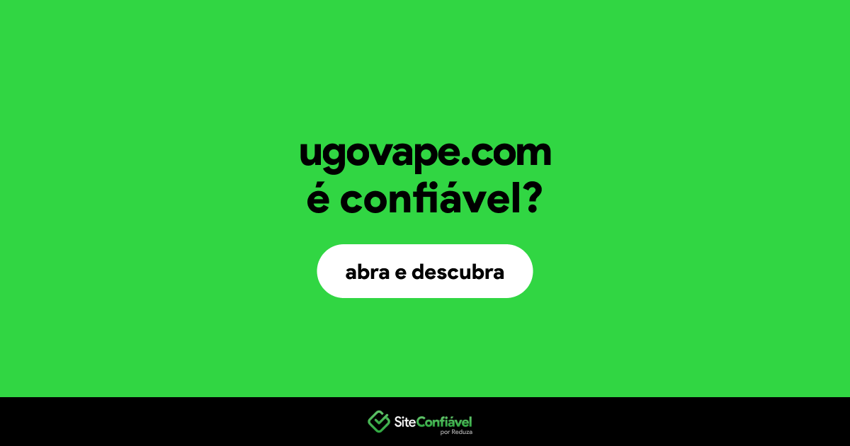 O site ugovape.com é confiável?