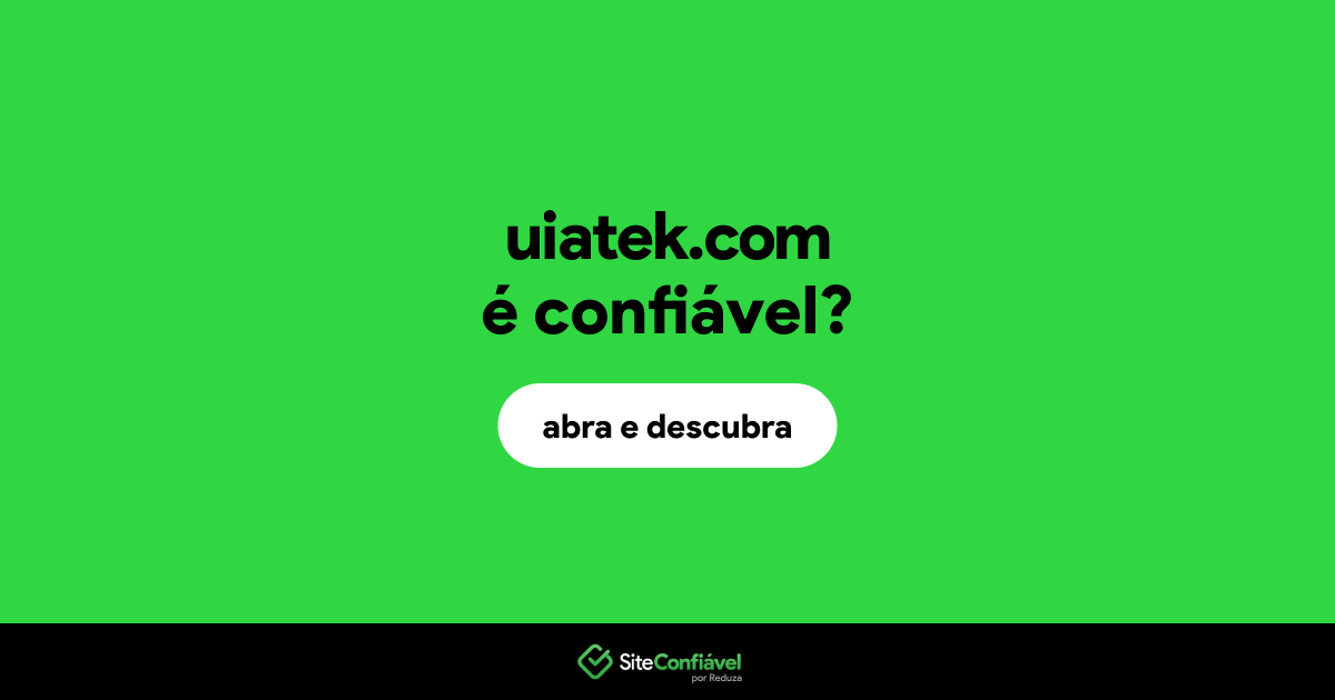 O site uiatek.com é confiável?