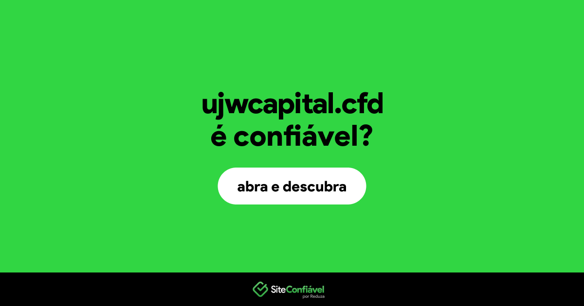 O site ujwcapital.cfd é confiável?