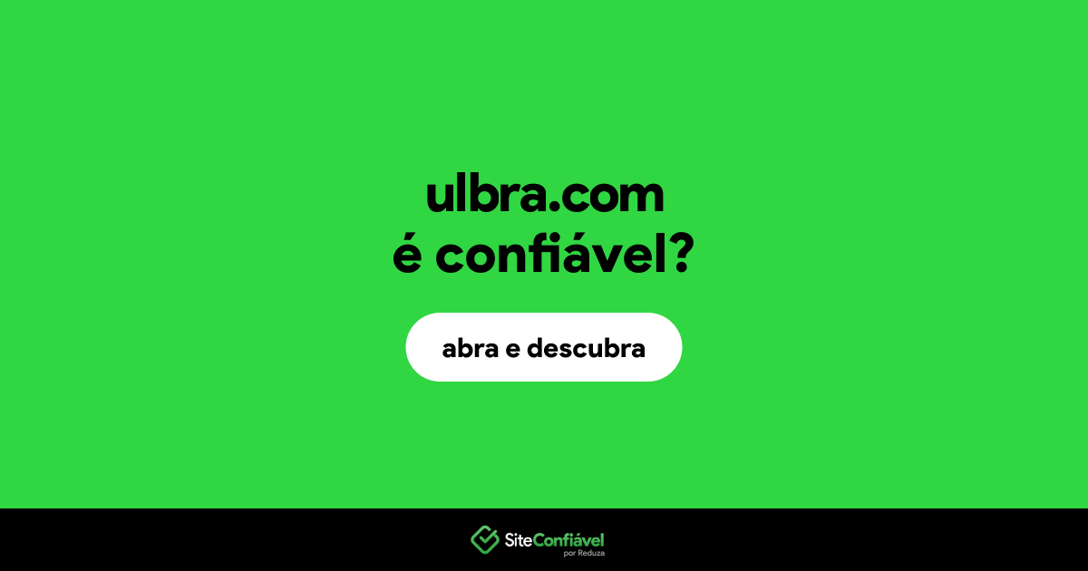 O site ulbra.com é confiável?