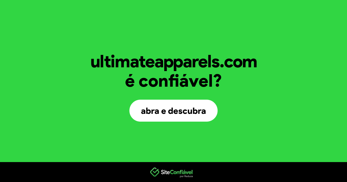 O site ultimateapparels.com é confiável?