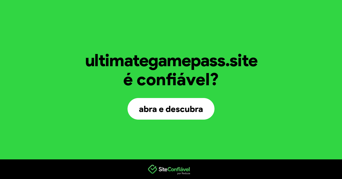 O site ultimategamepass.site é confiável?