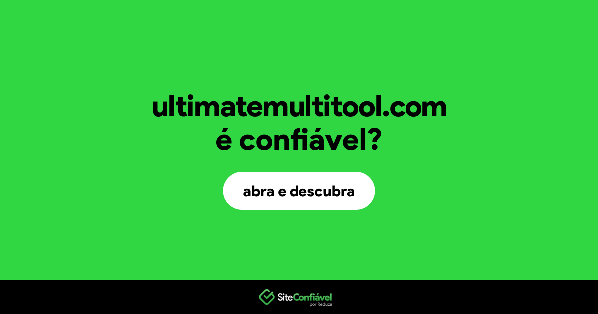 O site ultimatemultitool.com é confiável?