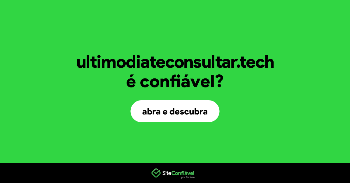 O site ultimodiateconsultar.tech é confiável?