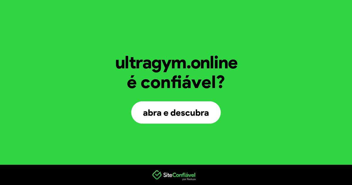 O site ultragym.online é confiável?