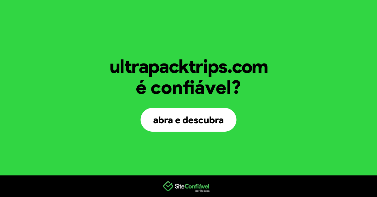 O site ultrapacktrips.com é confiável?