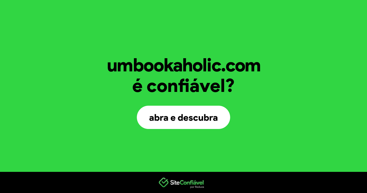 O site umbookaholic.com é confiável?