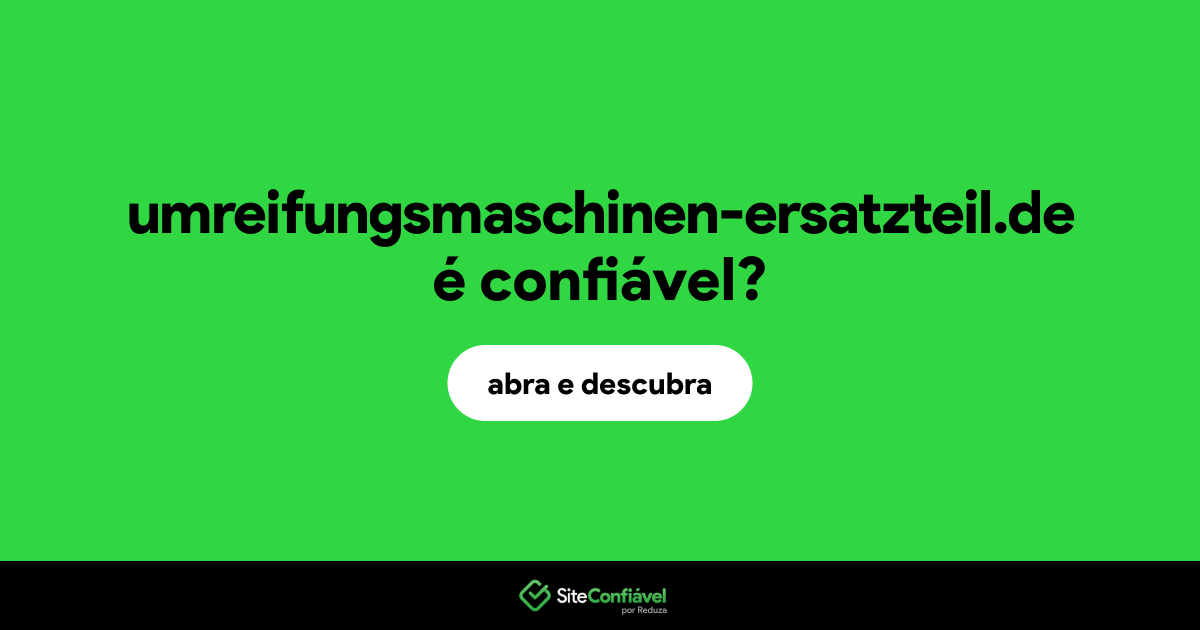 O site umreifungsmaschinen-ersatzteil.de é confiável?