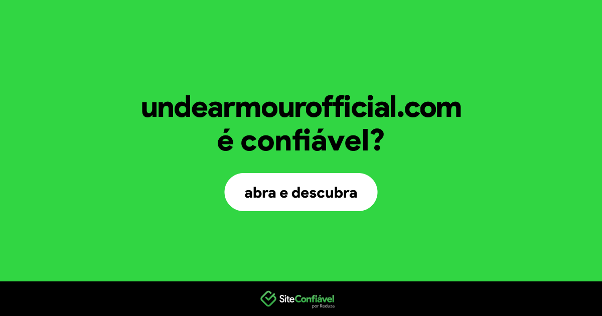 O site undearmourofficial.com é confiável?