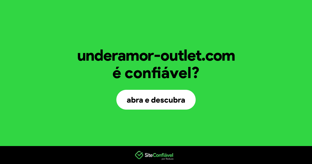 O site underamor-outlet.com é confiável?