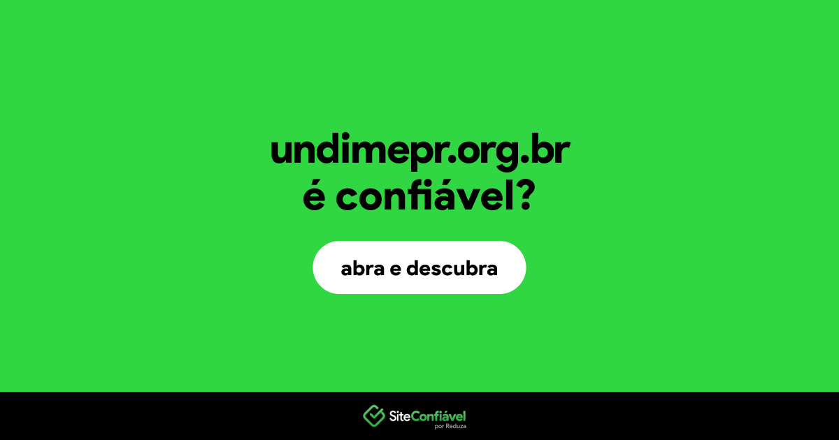 O site undimepr.org.br é confiável?