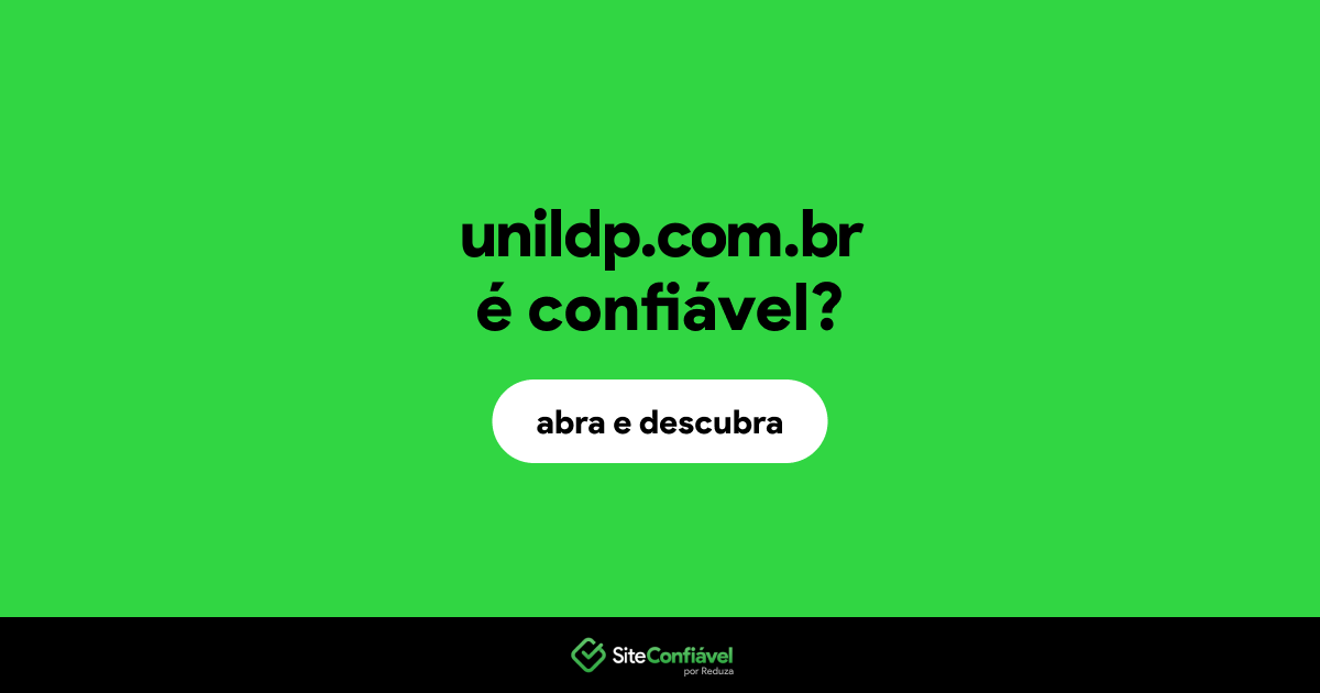 O site unildp.com.br é confiável?